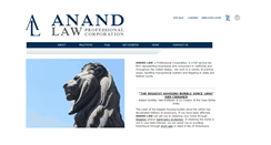 Desktop Screenshot of anandlaw.com
